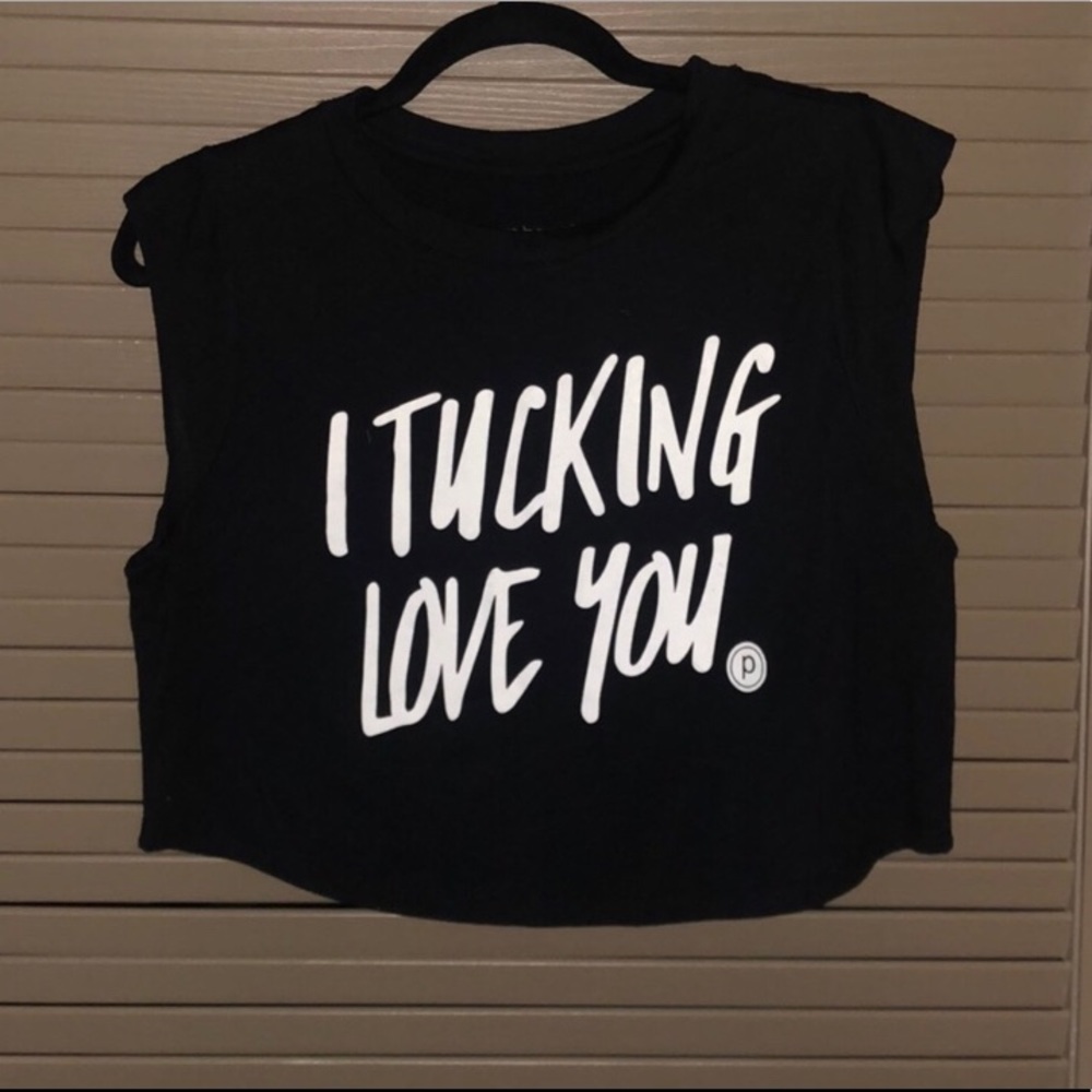 ISO Pure Barre “I tucking love you” top